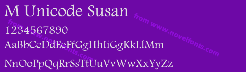 M Unicode SusanPreview