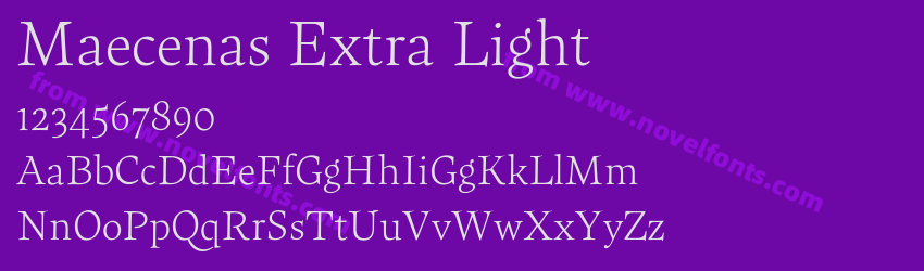 Maecenas Extra LightPreview