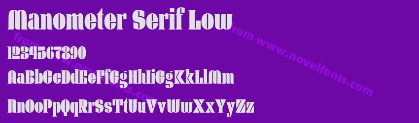 Manometer Serif LowPreview