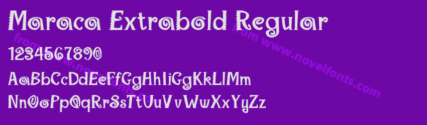 Maraca Extrabold RegularPreview