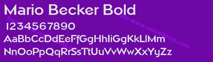 Mario Becker BoldPreview