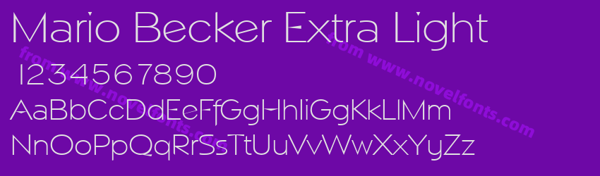 Mario Becker Extra LightPreview