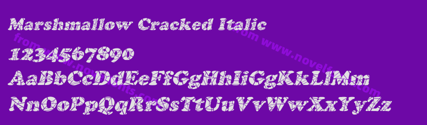 Marshmallow Cracked ItalicPreview