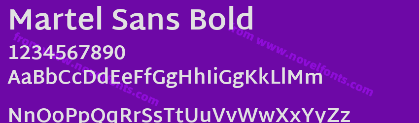 Martel Sans BoldPreview