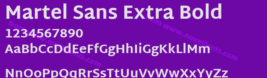 Martel Sans Extra BoldPreview