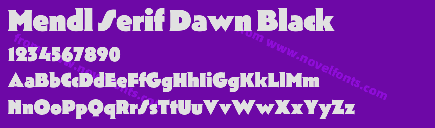 Mendl Serif Dawn BlackPreview