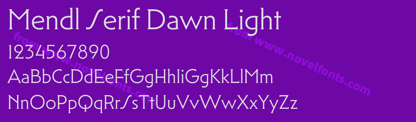 Mendl Serif Dawn LightPreview