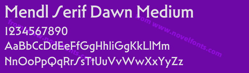 Mendl Serif Dawn MediumPreview