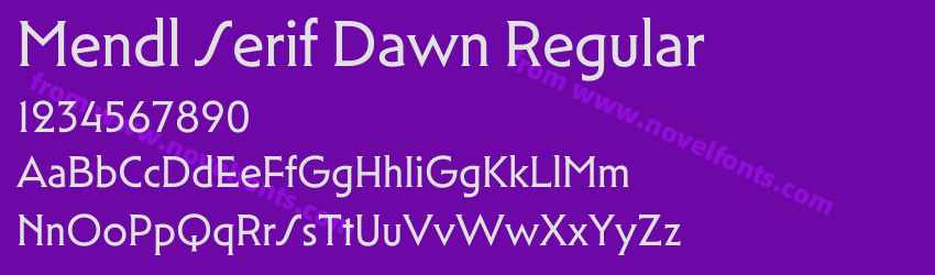 Mendl Serif Dawn RegularPreview