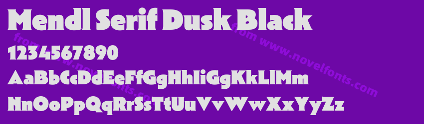 Mendl Serif Dusk BlackPreview