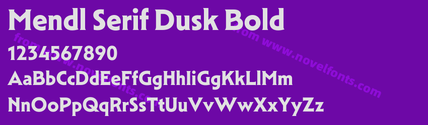 Mendl Serif Dusk BoldPreview