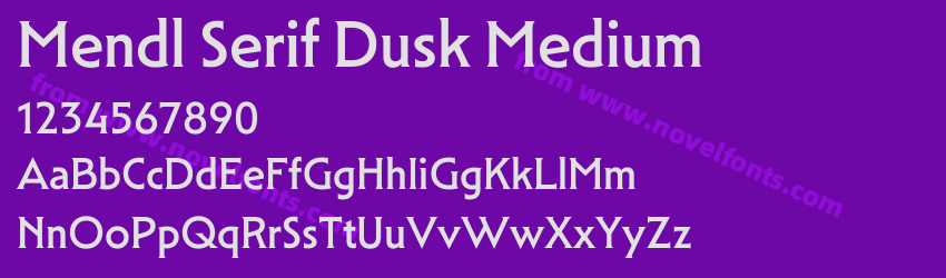 Mendl Serif Dusk MediumPreview