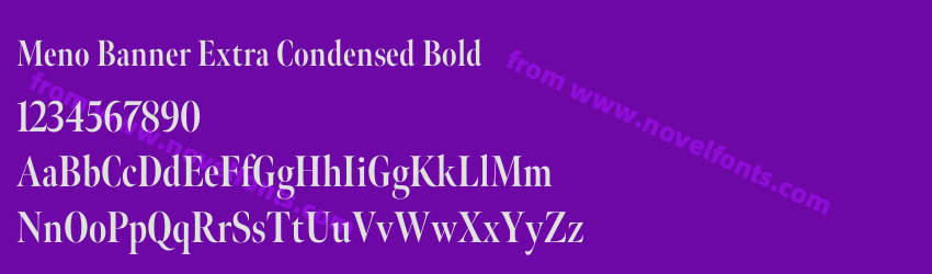 Meno Banner Extra Condensed BoldPreview