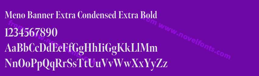 Meno Banner Extra Condensed Extra BoldPreview