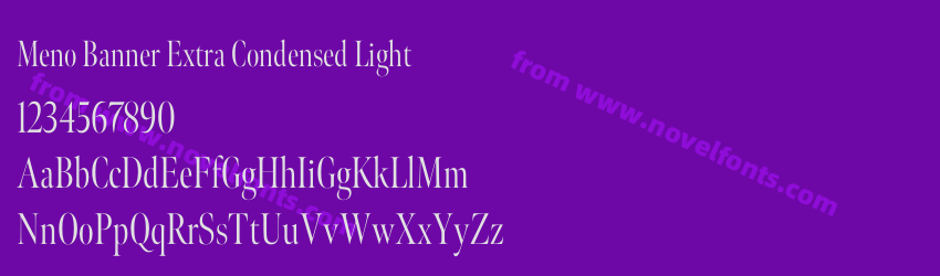 Meno Banner Extra Condensed LightPreview