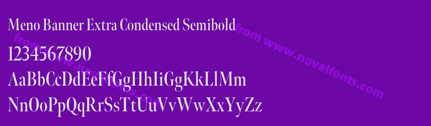 Meno Banner Extra Condensed SemiboldPreview