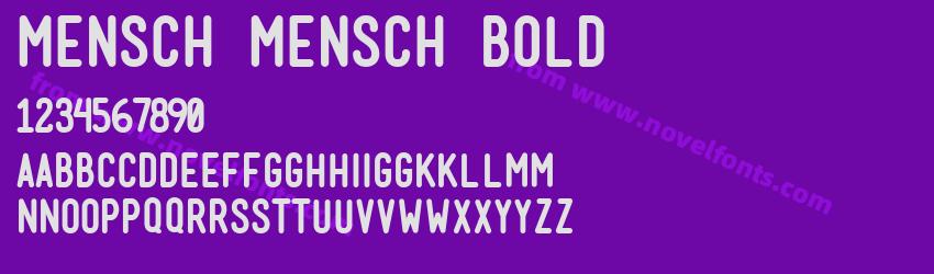 Mensch Mensch BoldPreview