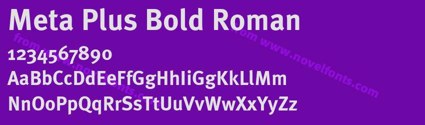 Meta Plus Bold RomanPreview