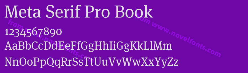 Meta Serif Pro BookPreview