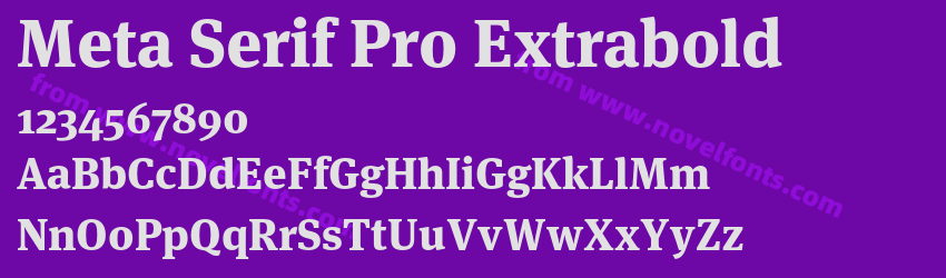 Meta Serif Pro ExtraboldPreview