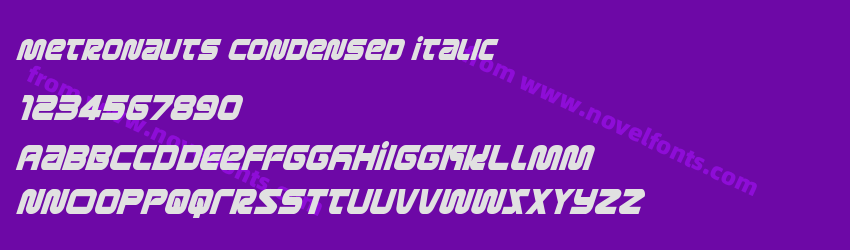 Metronauts Condensed ItalicPreview