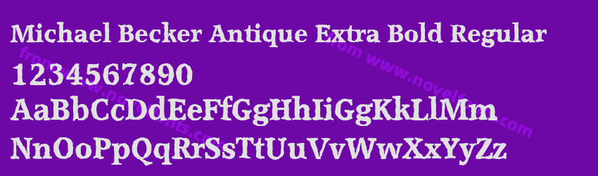 Michael Becker Antique Extra Bold RegularPreview