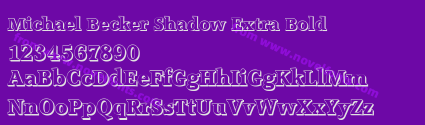 Michael Becker Shadow Extra BoldPreview