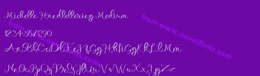 Michelle Handlettering MediumPreview