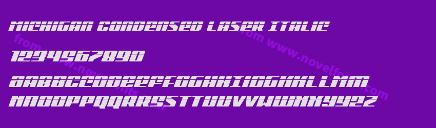 Michigan Condensed Laser ItalicPreview