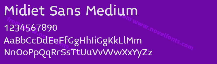 Midiet Sans MediumPreview