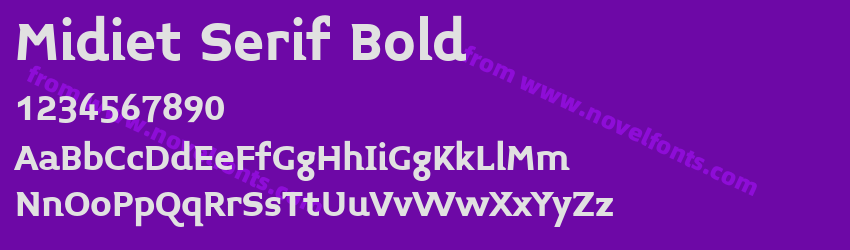 Midiet Serif BoldPreview