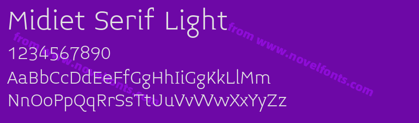 Midiet Serif LightPreview