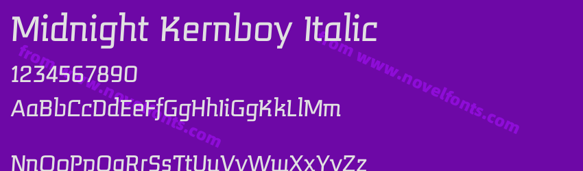 Midnight Kernboy ItalicPreview