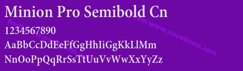 Minion Pro Semibold CnPreview