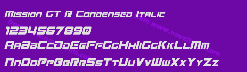 Mission GT-R Condensed ItalicPreview