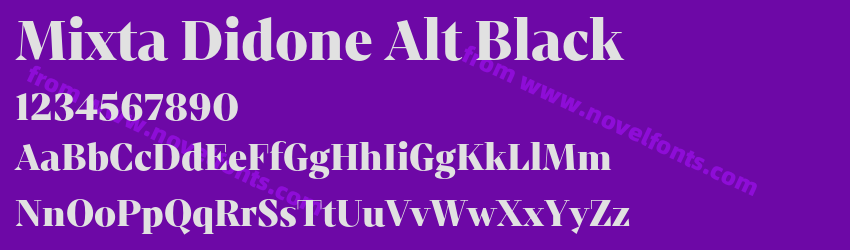 Mixta Didone Alt BlackPreview