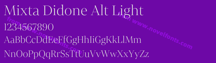 Mixta Didone Alt LightPreview