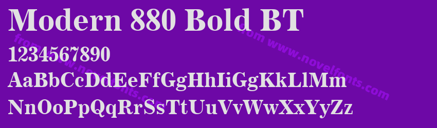 Modern 880 Bold BTPreview