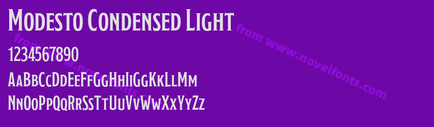 Modesto Condensed LightPreview