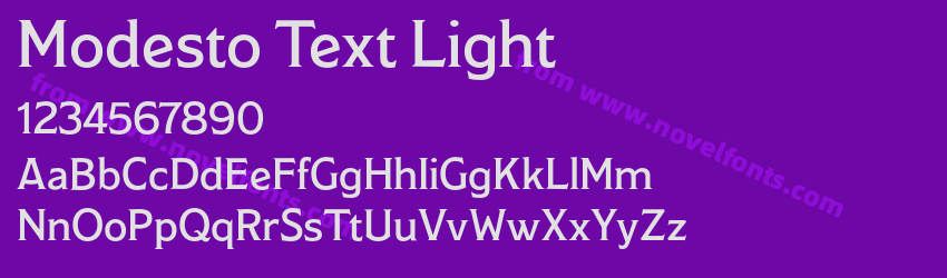 Modesto Text LightPreview