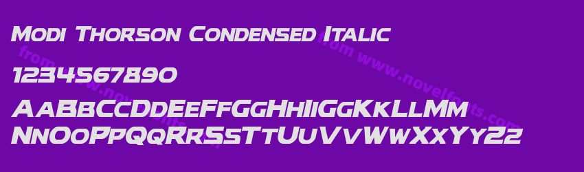 Modi Thorson Condensed ItalicPreview