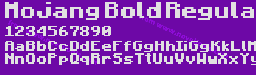 Mojang Bold RegularPreview