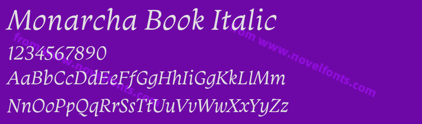 Monarcha Book ItalicPreview