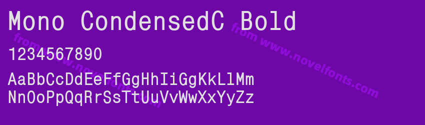 Mono CondensedC BoldPreview