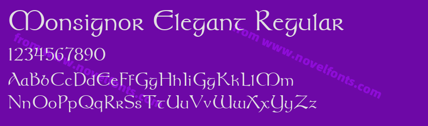 Monsignor Elegant RegularPreview