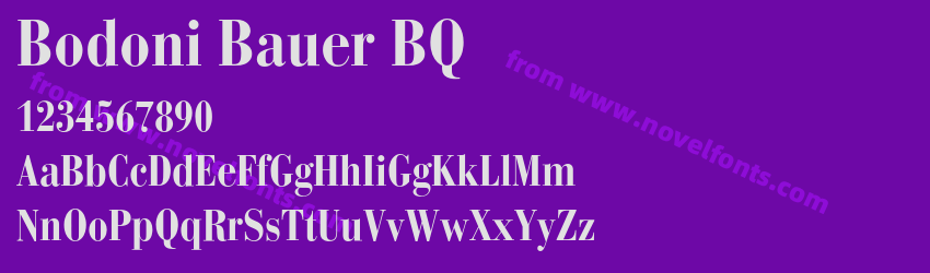 Bodoni Bauer BQPreview