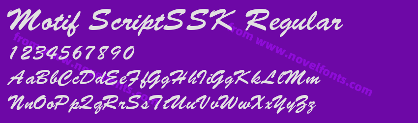 Motif ScriptSSK RegularPreview