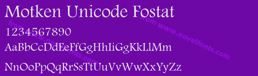 Motken Unicode FostatPreview