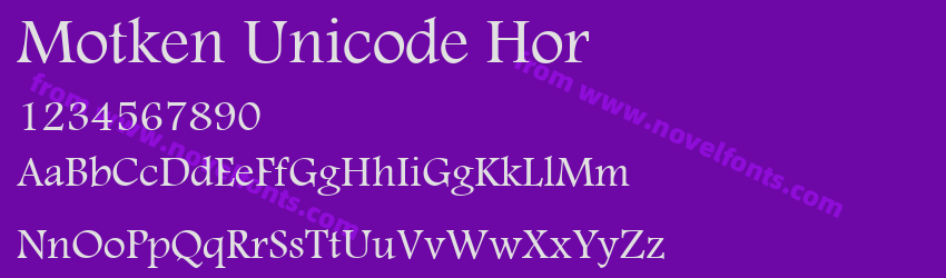 Motken Unicode HorPreview