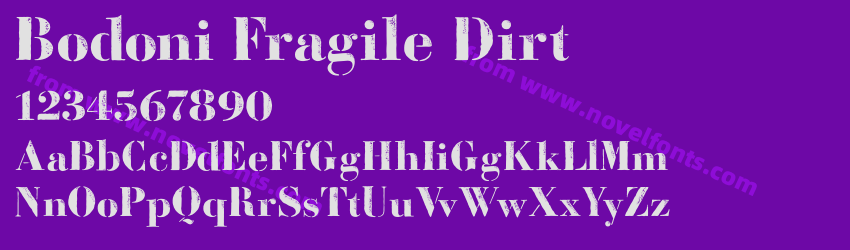 Bodoni Fragile DirtPreview